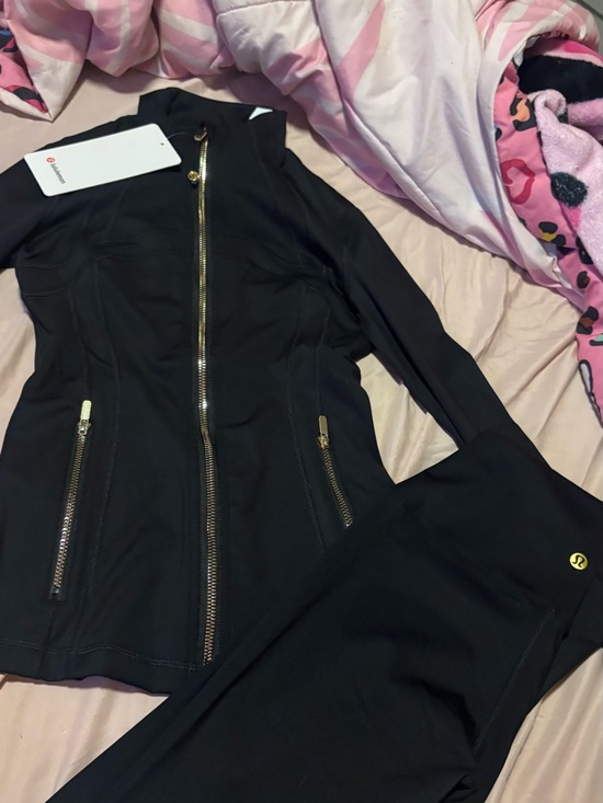 lululemon athletica Other - lululemon Black and Gold set , Define jacket and Align leggings
